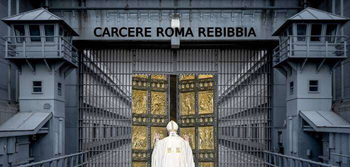 Papa apre Porta Santa carcere Rebibbia 1