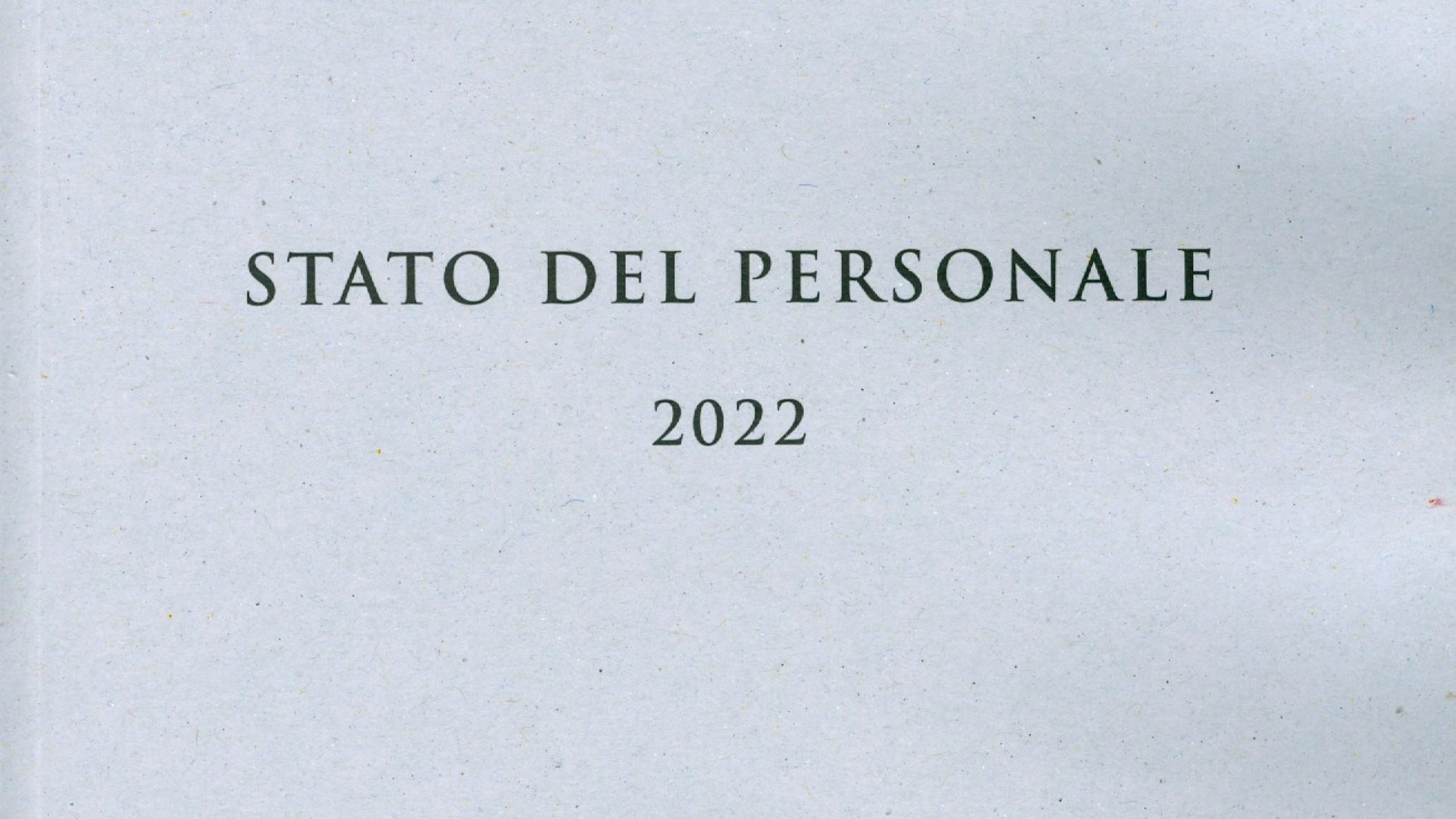 Aggiornamento Stato del Personale 2022