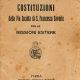 1921 - Le prime Costituzioni 1921 - Le prime Costituzioni