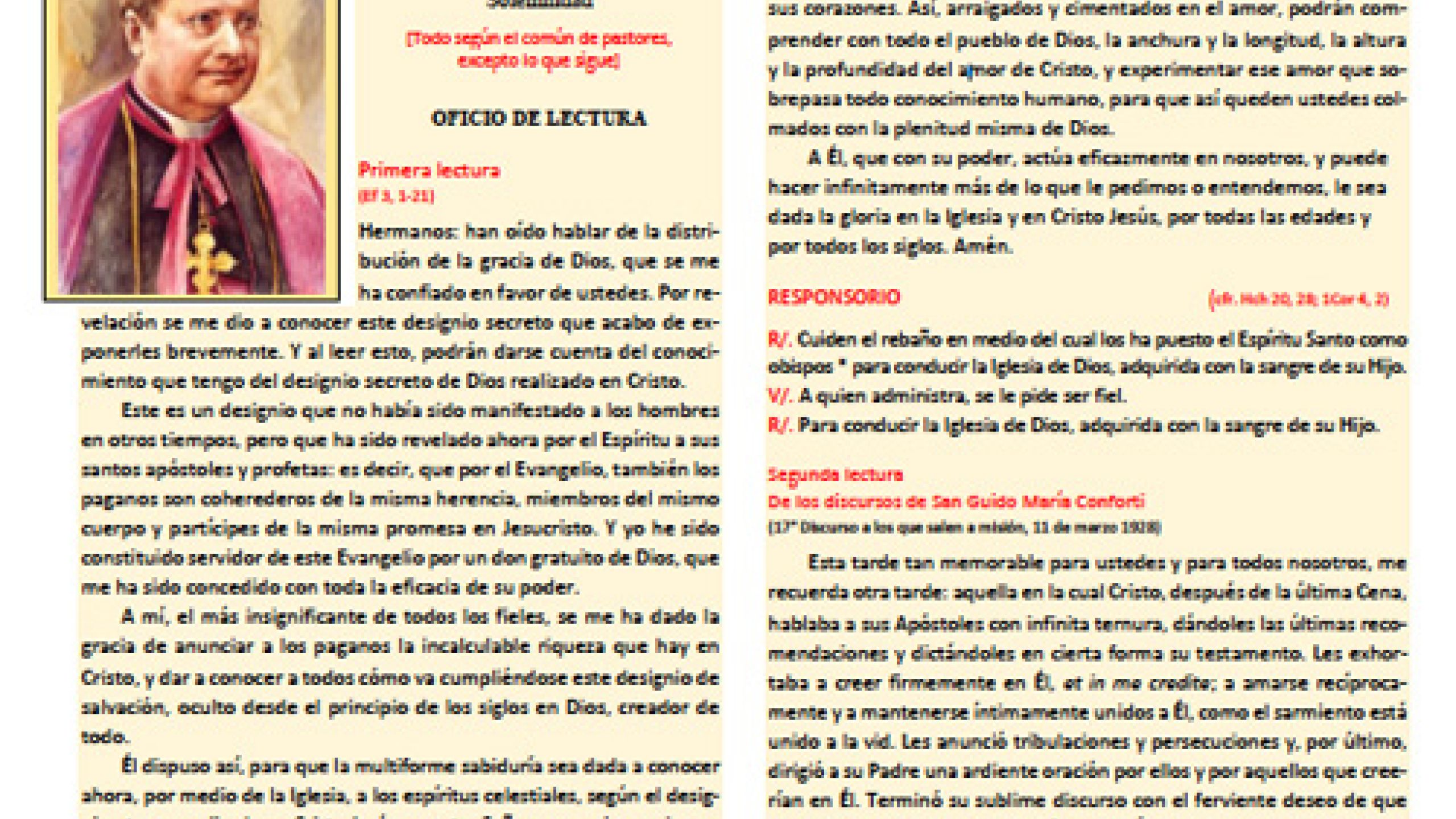 Oficio de Lectura 5 de Noviembre