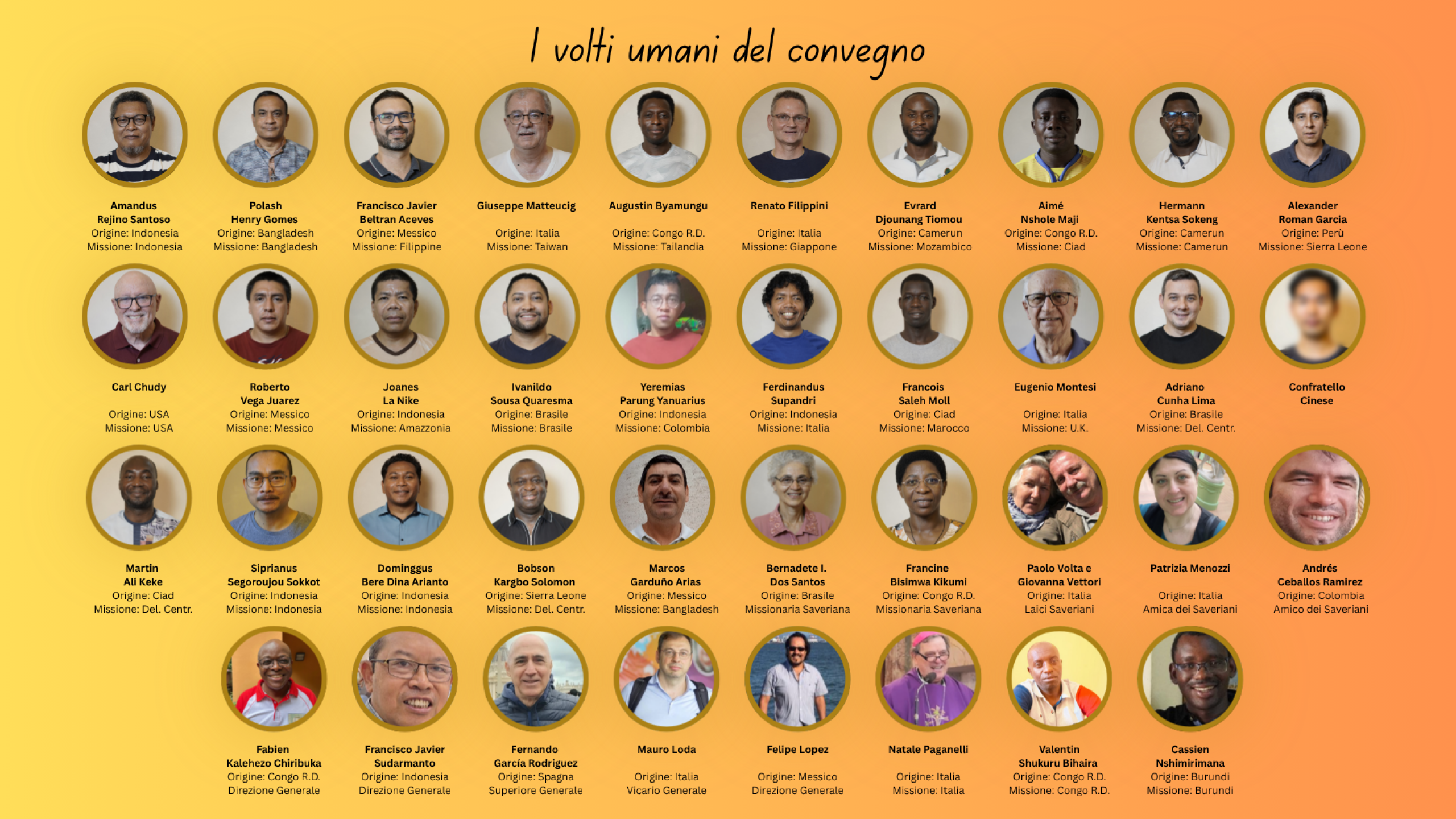 I volti umani del convegno