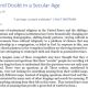 Faith and Doubt in a Secular Age