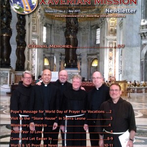 Xaverian Mission Newsletter May 2015