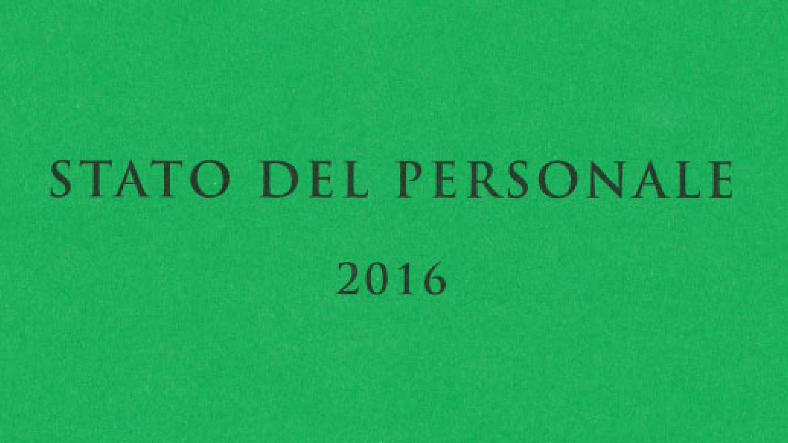 Stato del personale 2016