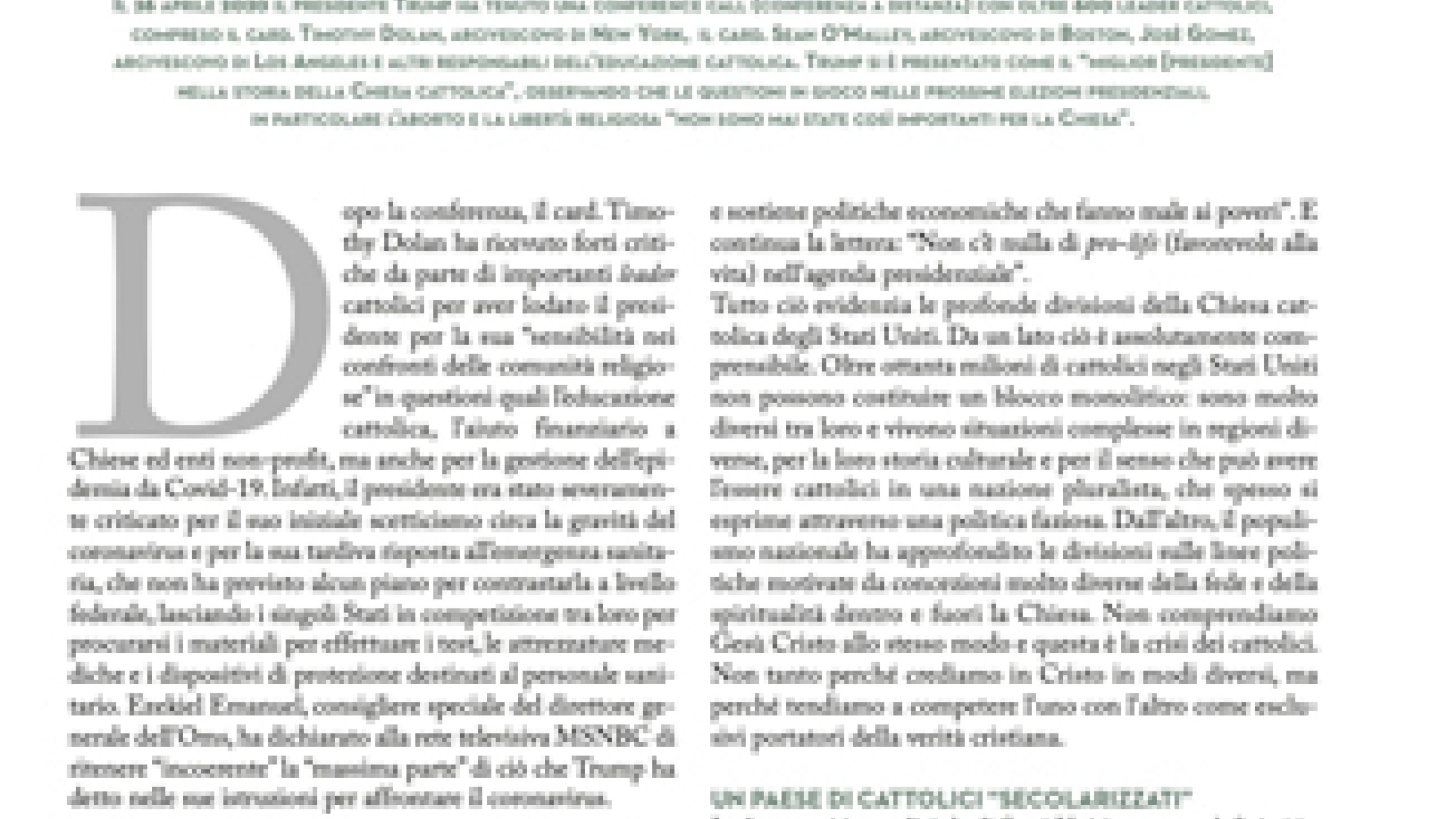 Gli Stati Uniti tra elezioni e pandemia