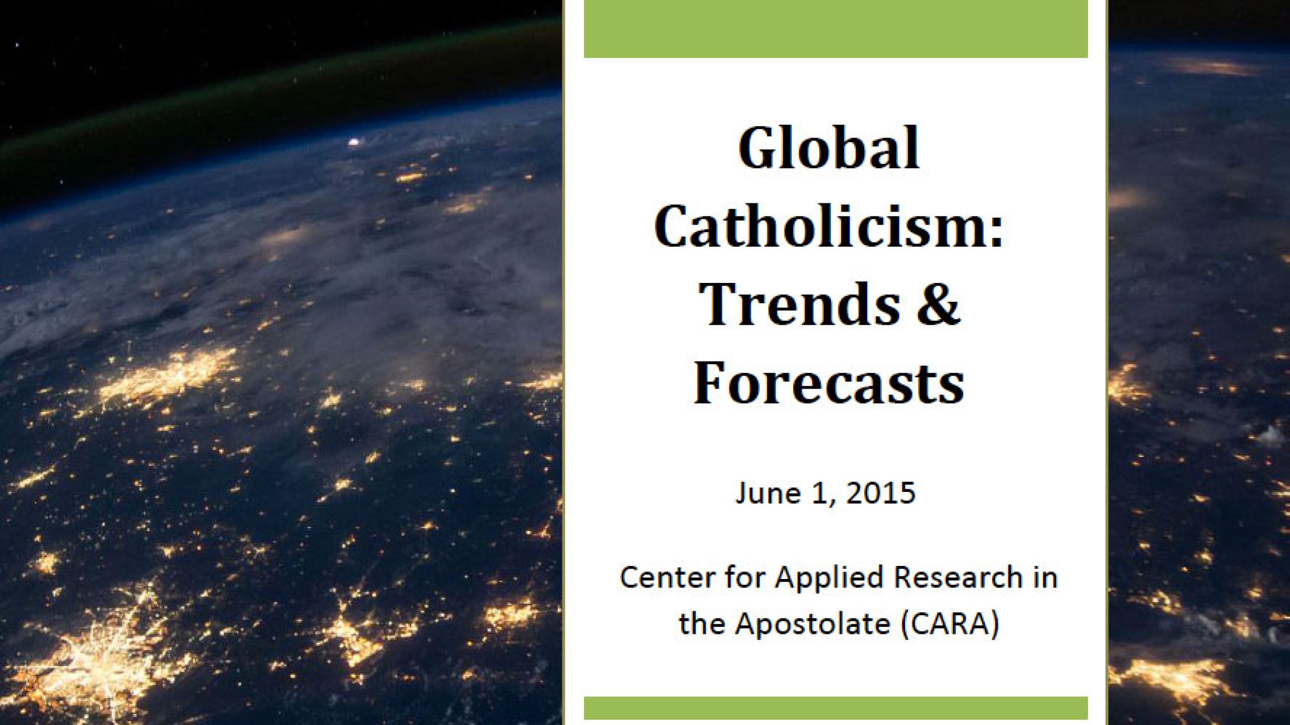 Global Catholicism: Trends and Forcasts