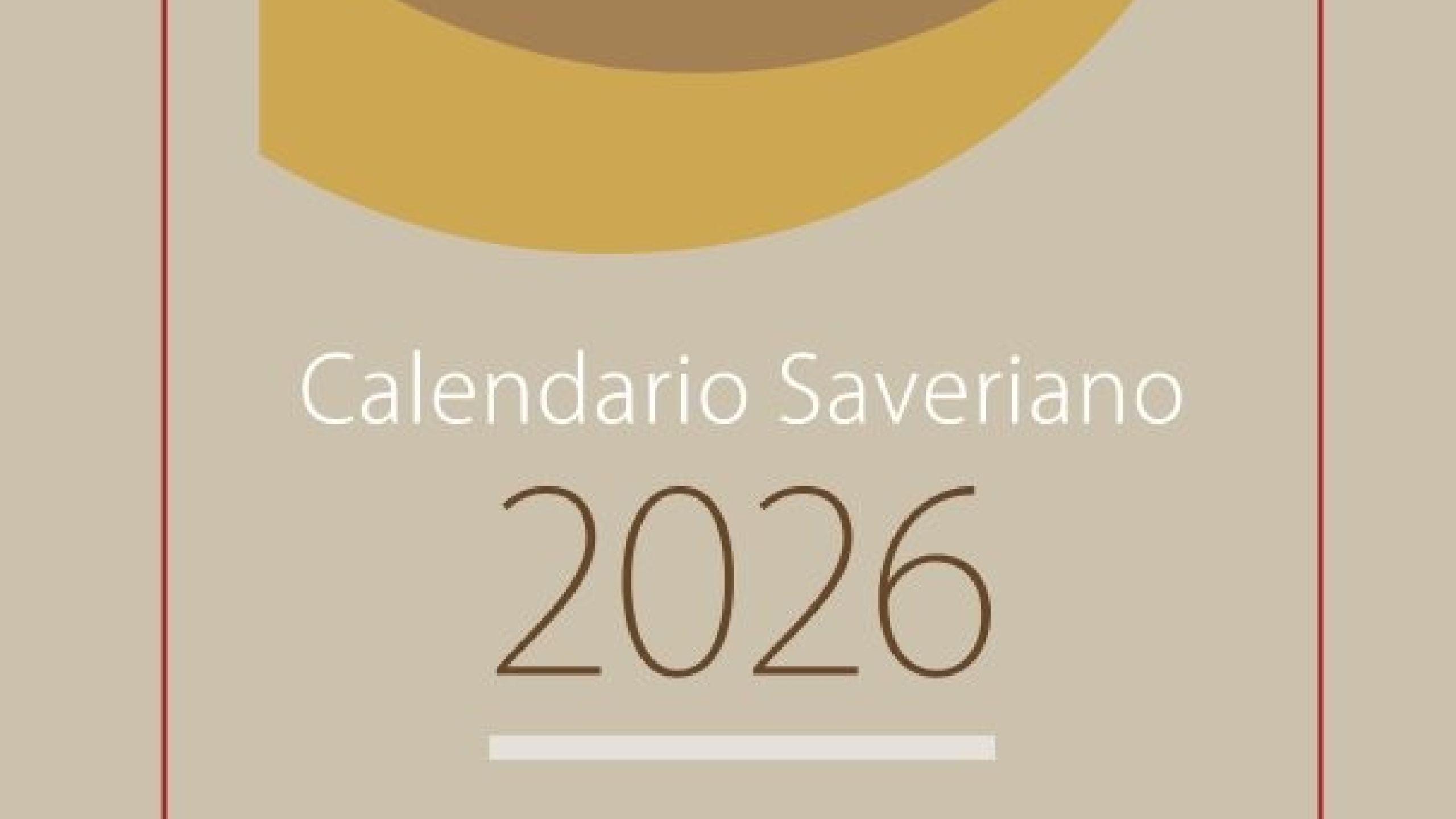 CALENDARIO SAVERIANO 2026