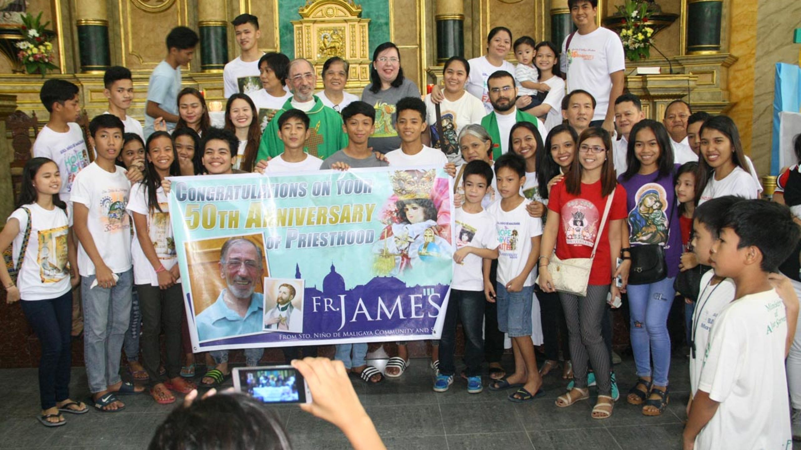 Golden anniversary Fr. Giacomo Rigali sx