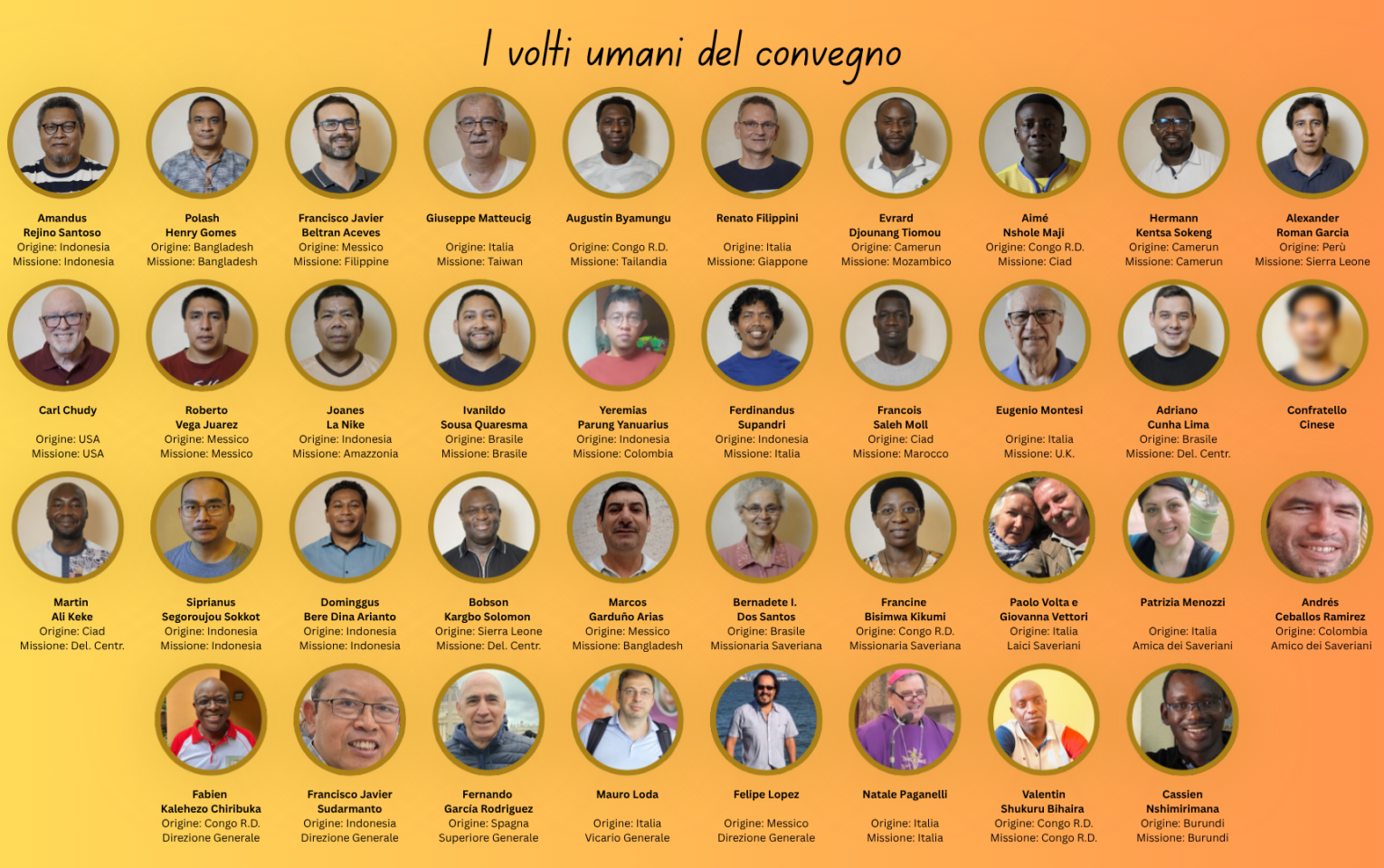 I volti umani del convegno